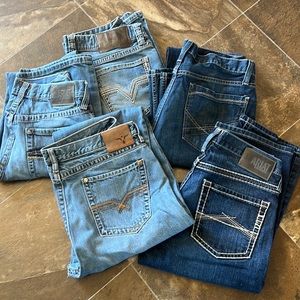 5 next to new western jeans 32x36